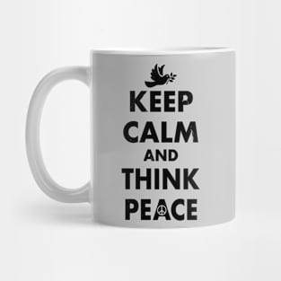 Anti-War Peace Slogan Keep Calm Pro-Peace Retro Meme Mug